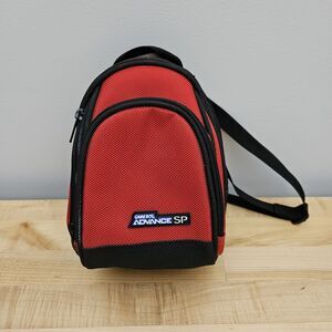 Nintendo Game Boy Advance SP Carrying Case Bag Vintage Pouch Mini Backpack RED